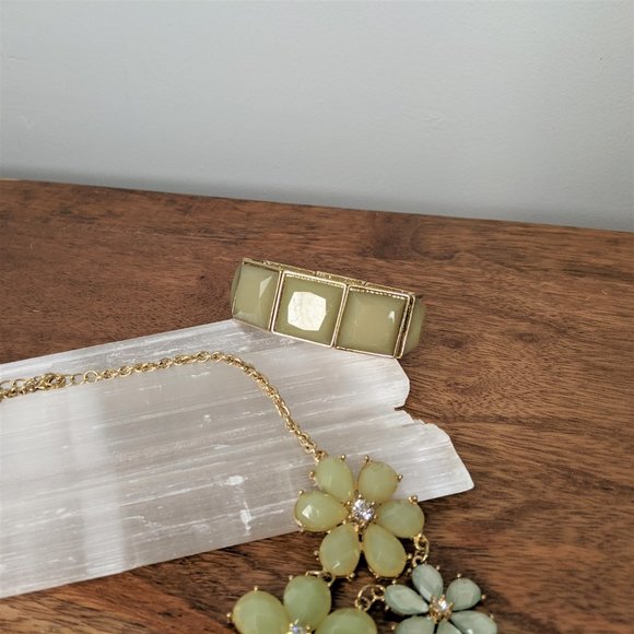 💚 Statement Necklace Bracelet Earring SET - Picture 15 of 16